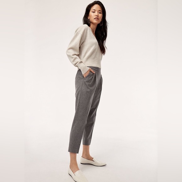 ARITZIA BABATON Cohen virgin wool blend pants - Picture 1 of 6